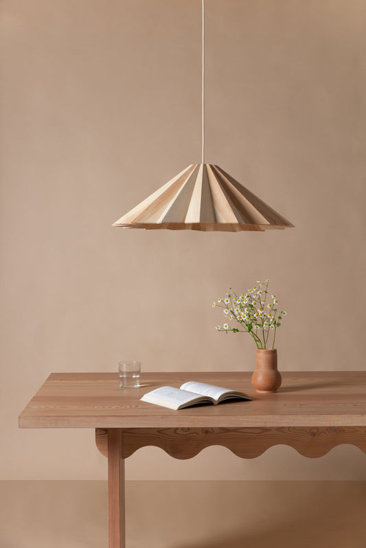 Schneid studio hanglamp hout stratus groot