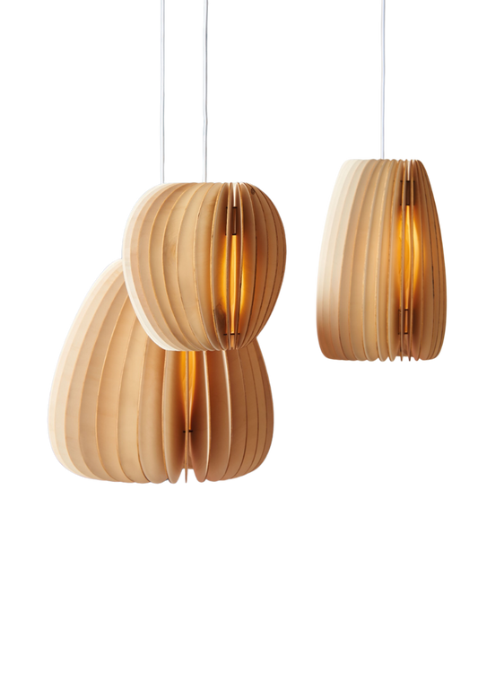 Schneid Studio houten hanglampen Serie a