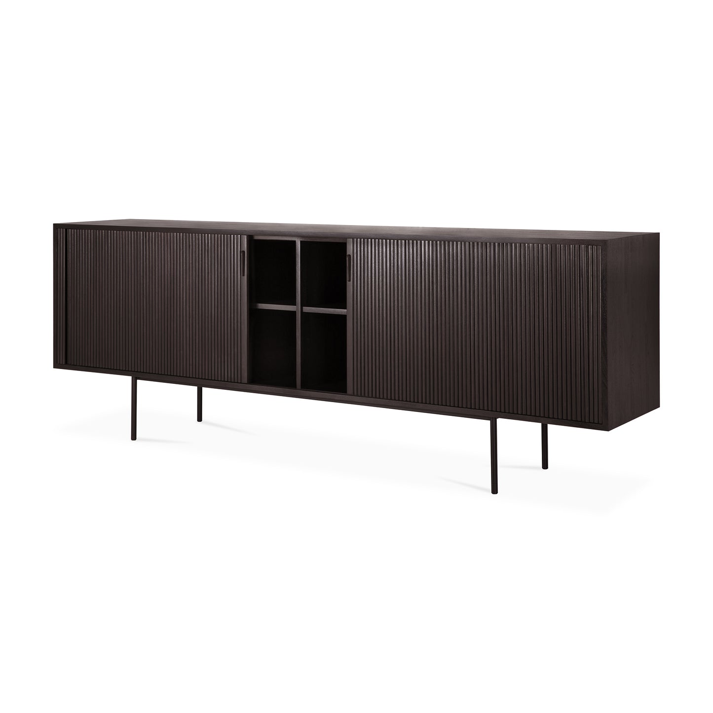 ethnicraft 10051 dressoir roller max donker teakhout 