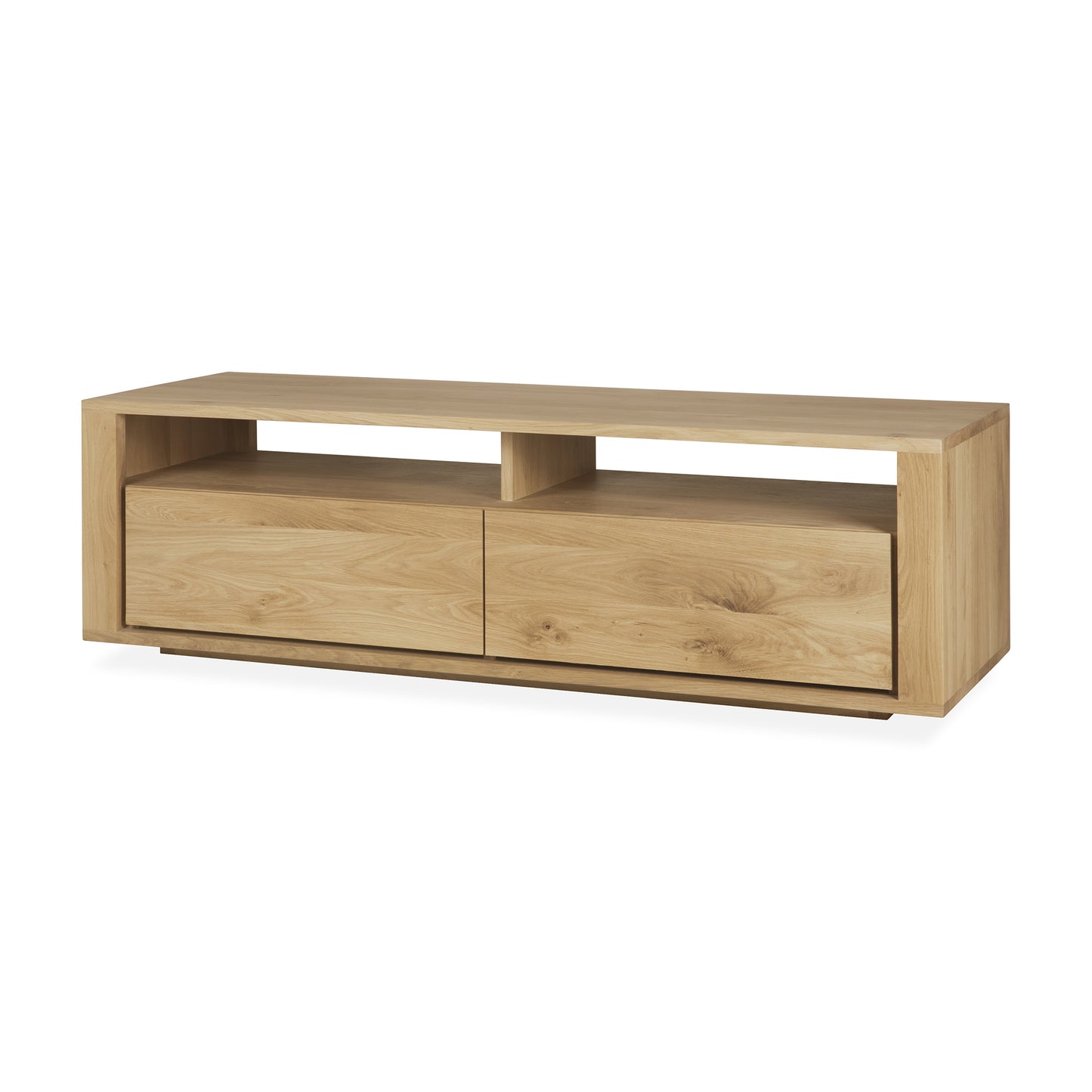 ethnicraft 51375 tv meubel shadow van massief eikenhout 2 lades