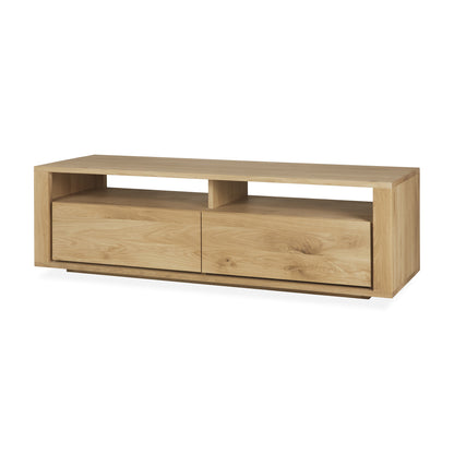 ethnicraft 51375 tv meubel shadow van massief eikenhout 2 lades