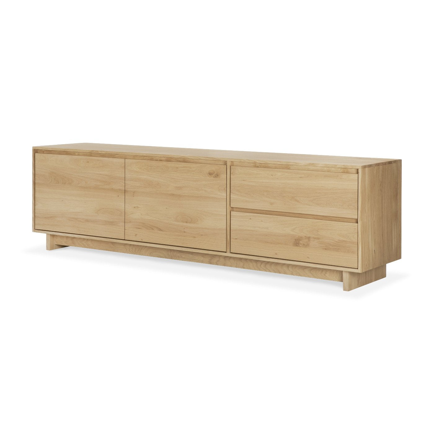 ethnicraft 51453 tv meubel wave van massief eikenhout