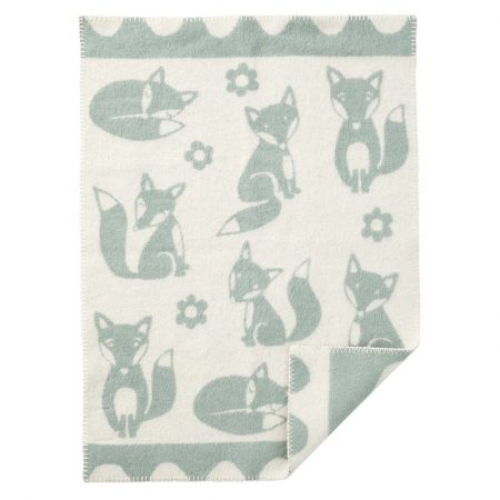 klippan wiegdeken fox duck egg blue